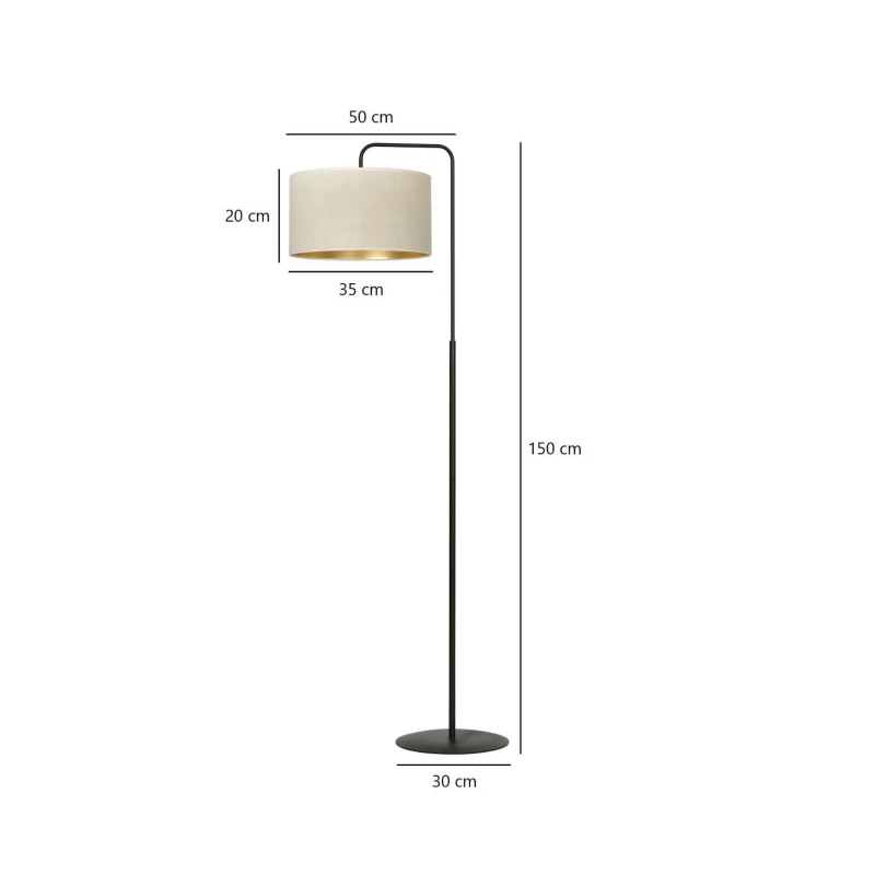 HILDE LP1 BL WHITE lampa podłogowa abażury nowoczesna 11