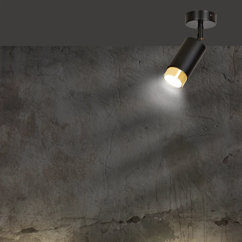 HIRO 1 BLACK-GOLD 965/1 nowoczesny regulowany spot LED sufitowy czarno złoty 7