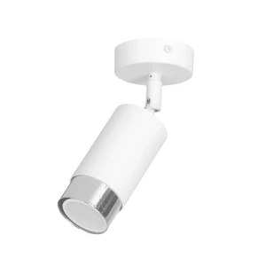 Spot sufitowy HIRO 1 WH/CHROME biało-srebrny