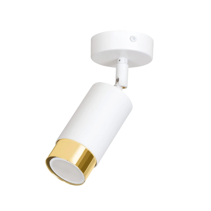 HIRO 1 WHITE-GOLD 963/1 nowoczesny regulowany spot LED sufitowy biało złoty 1