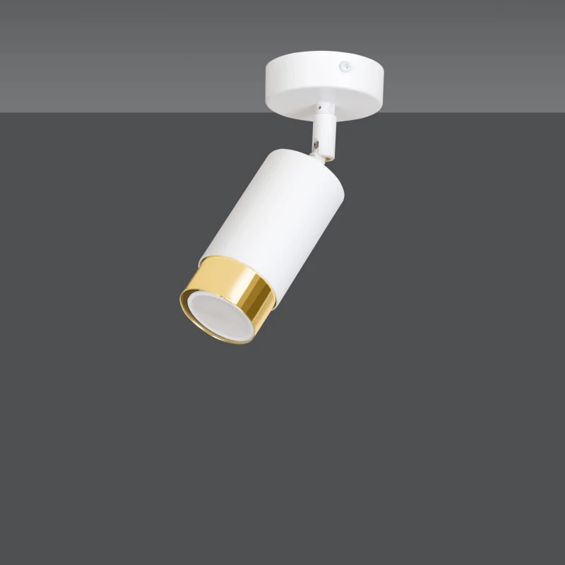HIRO 1 WHITE-GOLD 963/1 nowoczesny regulowany spot LED sufitowy biało złoty 2
