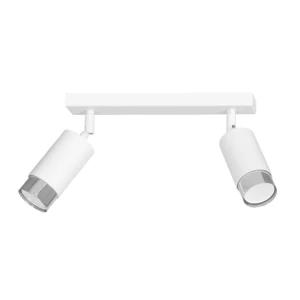 Spot sufitowy HIRO 2 WH/CHROME biało-srebrny