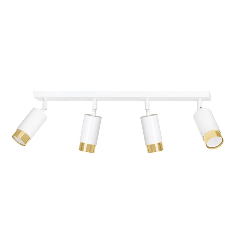 HIRO 4 WHITE-GOLD 963/4 nowoczesny regulowany spot LED sufitowy biało złoty 1