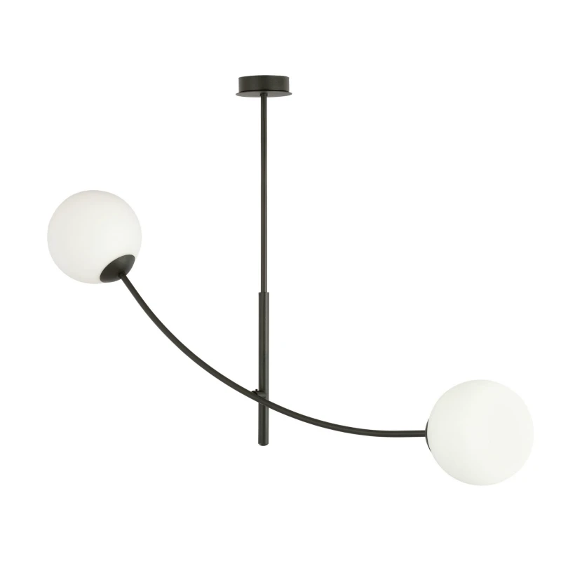 HUNTER 2 BLACK/OPAL	1102/2 lampa sufitowa żyrandol nowoczesny 1