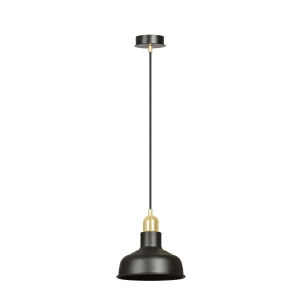 Lampa wisząca IBOR 1 BLACK czarna ze złotymi elementami