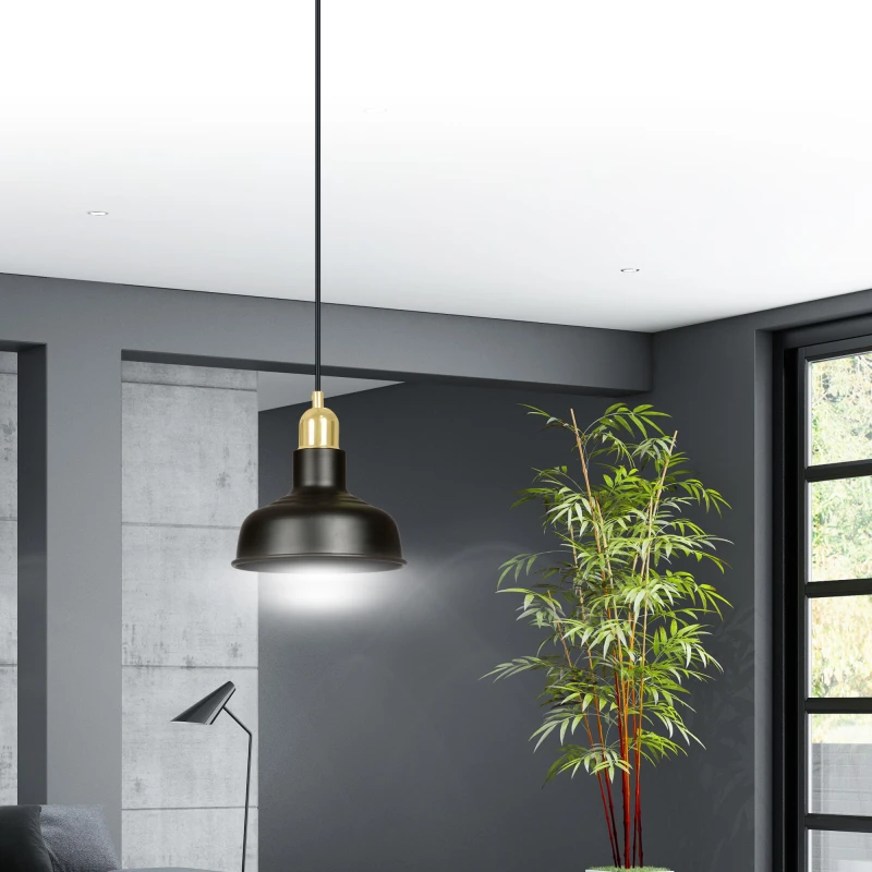 IBOR 1 BLACK 1042/1 nowoczesna lampa sufitowa czarna złote elementy 5