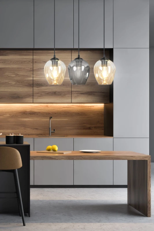 ISTAR 1 BL TRANSPARENT 679/1 lampa wisząca żyrandol nowoczesny szklane klosze NOWOŚĆ 12
