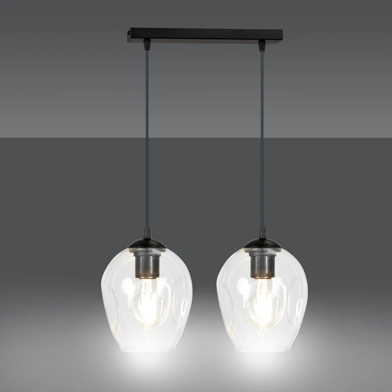 ISTAR 2 BL TRANSPARENT 679/2 lampa wisząca żyrandol nowoczesny klosze NOWOŚĆ