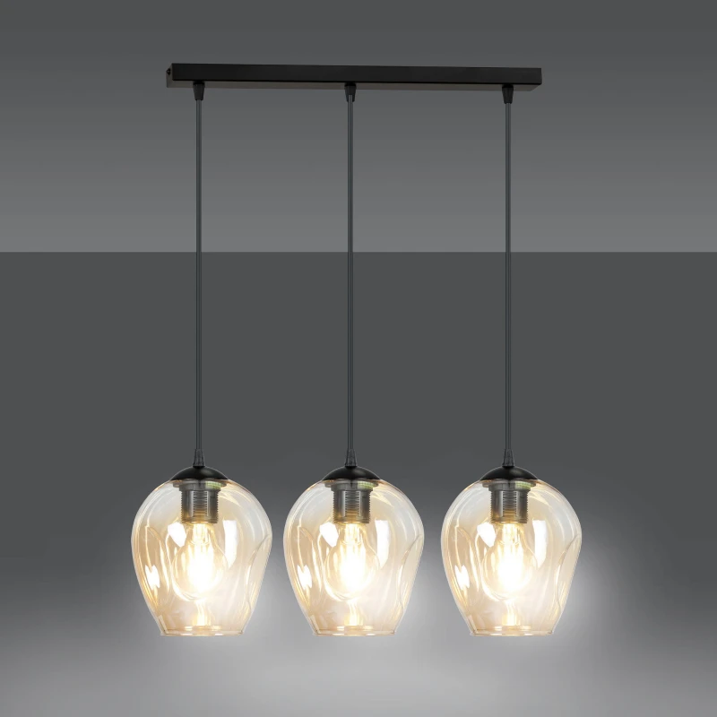 ISTAR 3 BL MIODOWA 677/3 lampa wisząca żyrandol nowoczesny klosze NOWOŚĆ 3