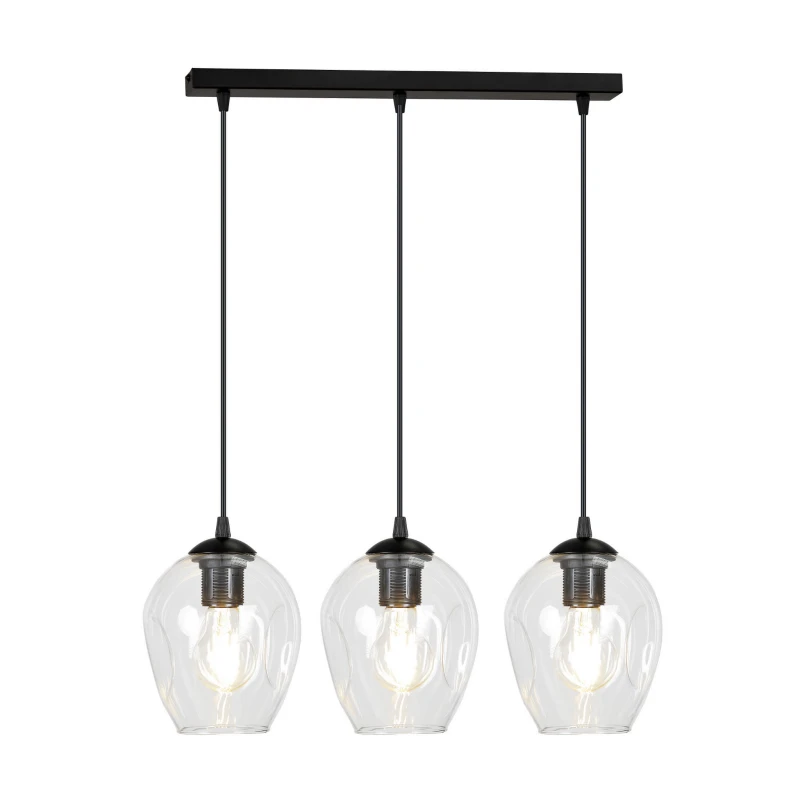 ISTAR 3 BL TRANSPARENT 679/3 lampa wisząca żyrandol nowoczesny klosze NOWOŚĆ