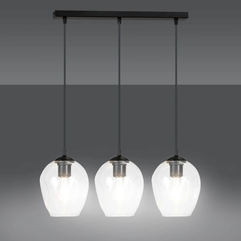 ISTAR 3 BL TRANSPARENT 679/3 lampa wisząca żyrandol nowoczesny klosze NOWOŚĆ 1