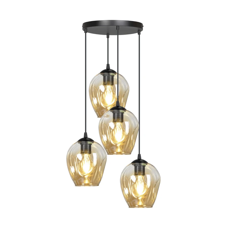 ISTAR 4 BL PREMIUM MIODOWA 681/4PREM lampa wisząca żyrandol nowoczesny klosze NOWOŚĆ