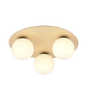 Plafon KENZO 3B drewno i 3 klosze