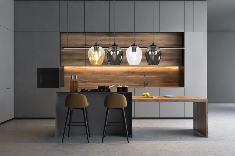 LEVEL 3 BL MIX 759/3 lampa wisząca klosze szklane kule regulowana nowoczesna 7