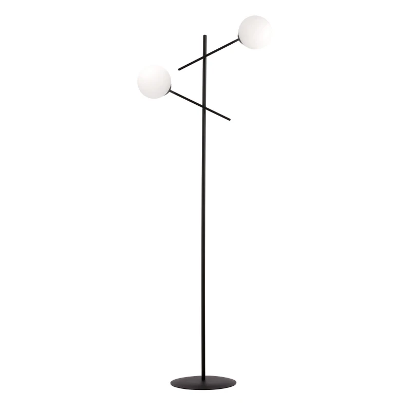 LINEAR LP2 BLACK/OPAL 1169/LP2 lampa podłogowa nowoczesna klosze 1