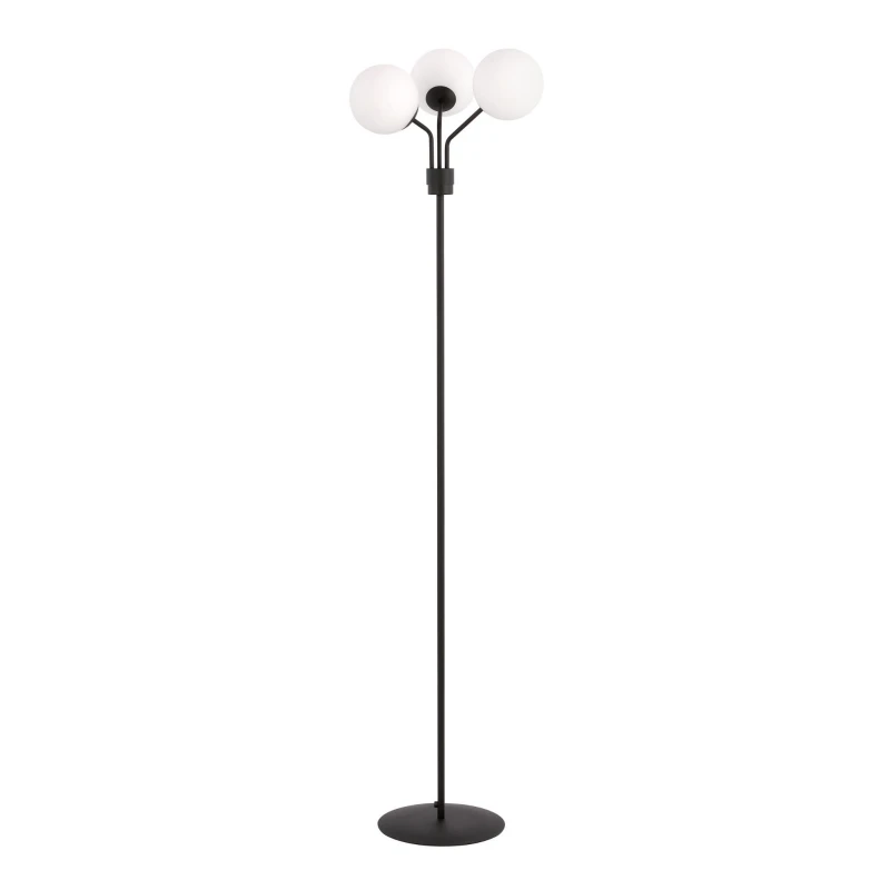 NOVA LP3  BLACK/OPAL 1138/LP3 lampa podłogowa szklane klosze 1