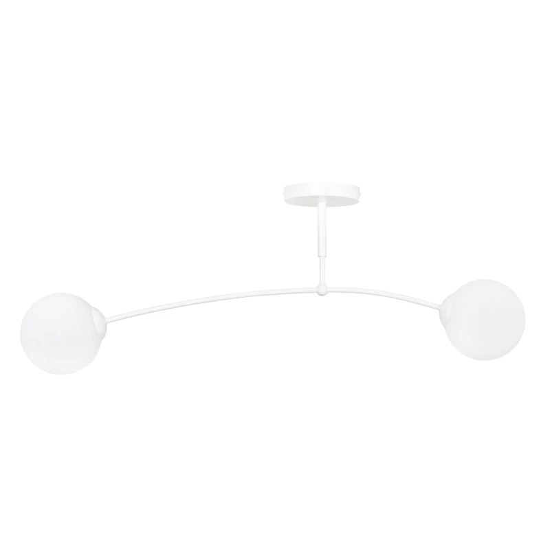 PREGOS 2 WHITE 671/2 oryginalna lampa sufitowa biała LOFT szklane mleczne klosze 1