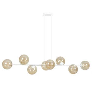 Lampa wisząca ROSSI 8 WH MIODOWY 879/8 biała