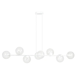 Lampa wisząca ROSSI 8 WH TRANSPARENT biała