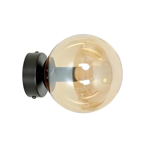 Kinkiet ścienny ROSSI K1 BL MIODOWY czarny