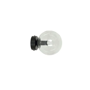 Kinkiet ścienny ROSSI K1 BL TRANSPARENT czarny