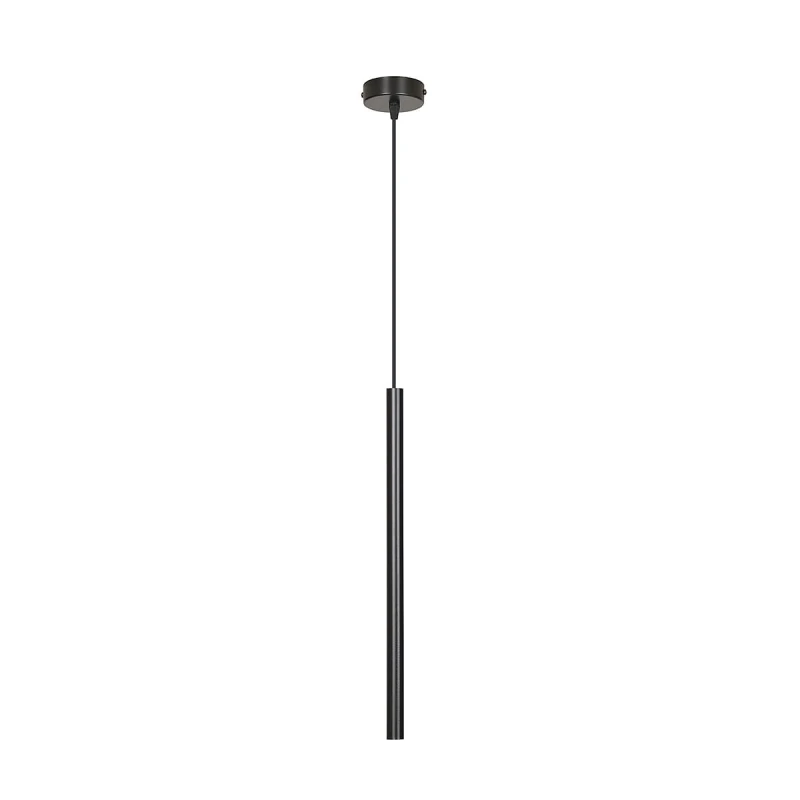 SELTER 1 BLACK 552/1 designerski spot wiszący halogen punktowy tuba czarna długa