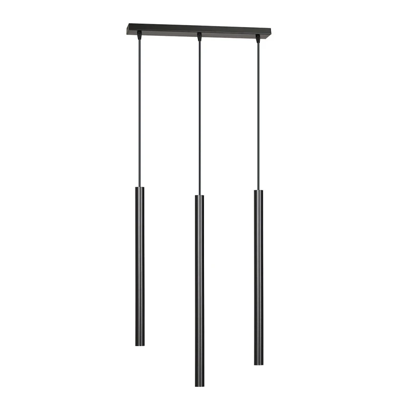 SELTER 3 BLACK 552/3 designerski spot wiszący halogen punktowy tuby czarne długie