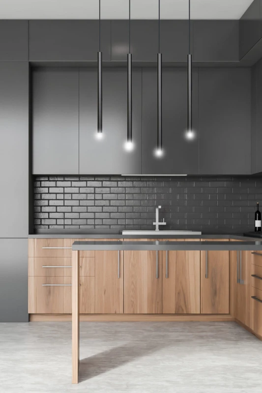 SELTER 4 BLACK 552/4 designerski spot wiszący halogen punktowy tuby czarne długie 8