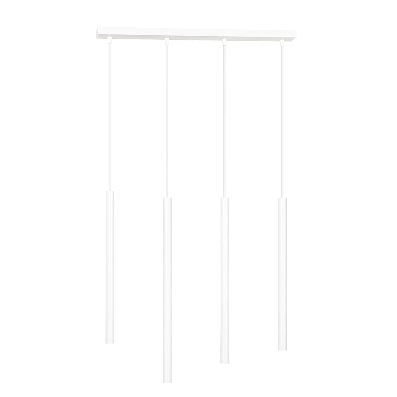 SELTER 4 WHITE 553/4 designerski spot wiszący halogen punktowy tuby białe długie 2