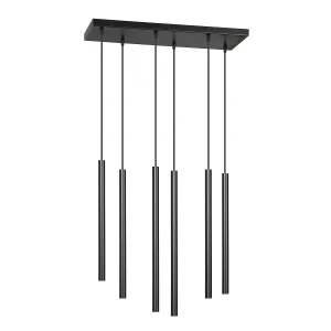 Spot wiszący SELTER 6 BLACK czarne tuby