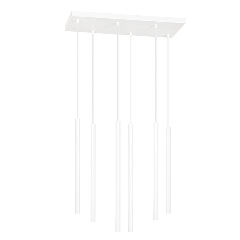 SELTER 6 WHITE 553/6 designerski spot wiszący halogen punktowy tuby białe długie