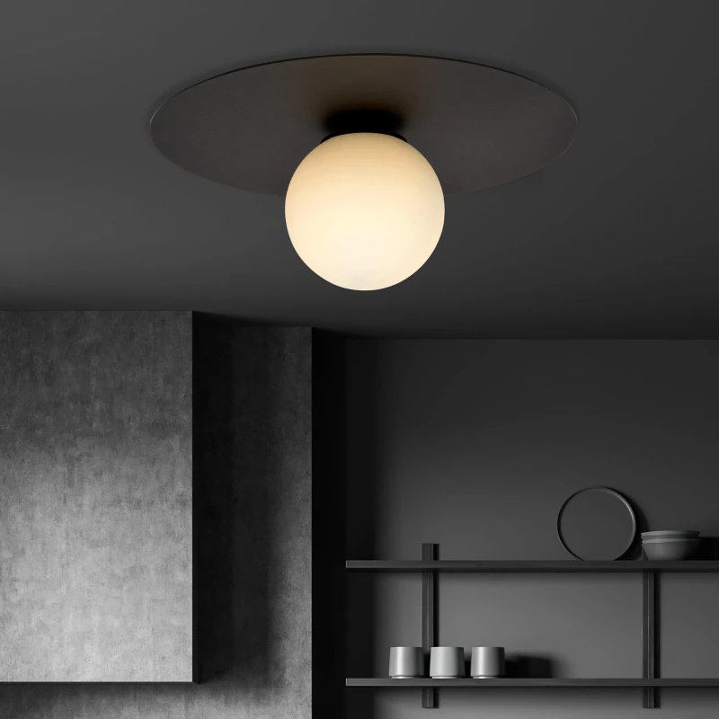 SOLAR 1 BLACK/OPAL 1127/1 plafon sufitowy nowoczesny klosze 3