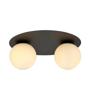 Plafon SOLAR 2 BLACK/OPAL czarny