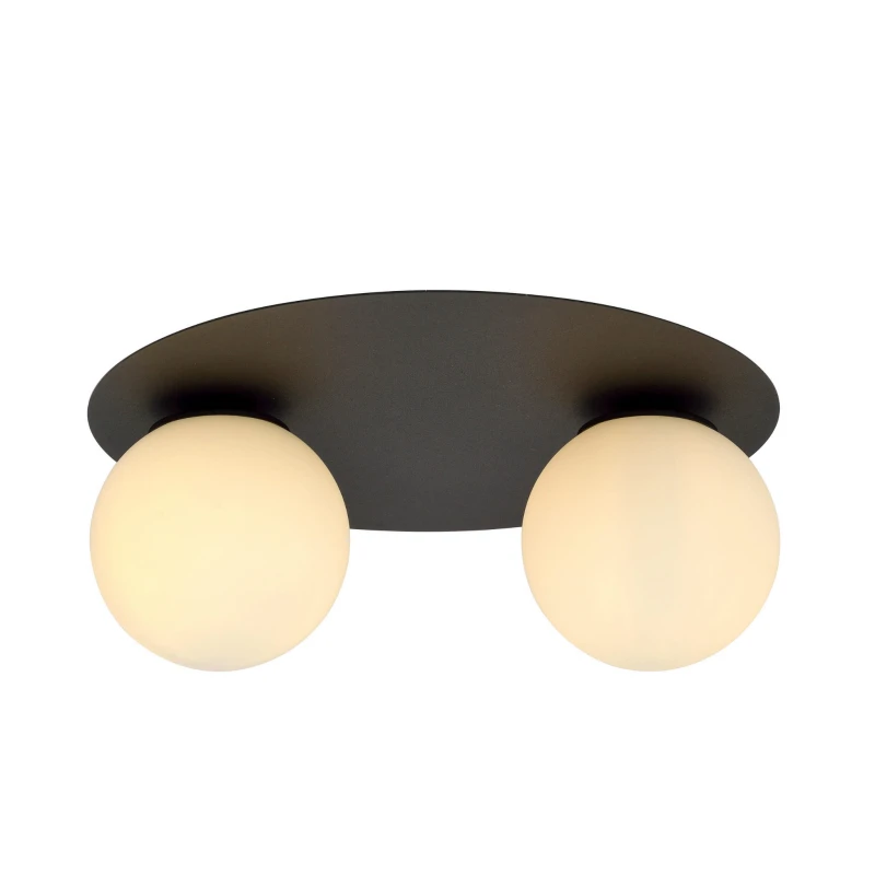 SOLAR 2 BLACK/OPAL 1127/2 plafon sufitowy nowoczesny klosze 1