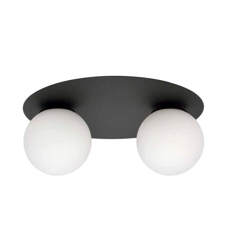 SOLAR 2 BLACK/OPAL 1127/2 plafon sufitowy nowoczesny klosze 2