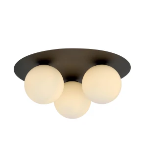 Plafon SOLAR 3 BLACK/OPAL czarny