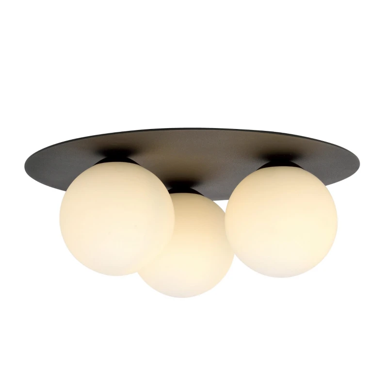 SOLAR 3 BLACK/OPAL 1127/3 plafon sufitowy nowoczesny klosze 5