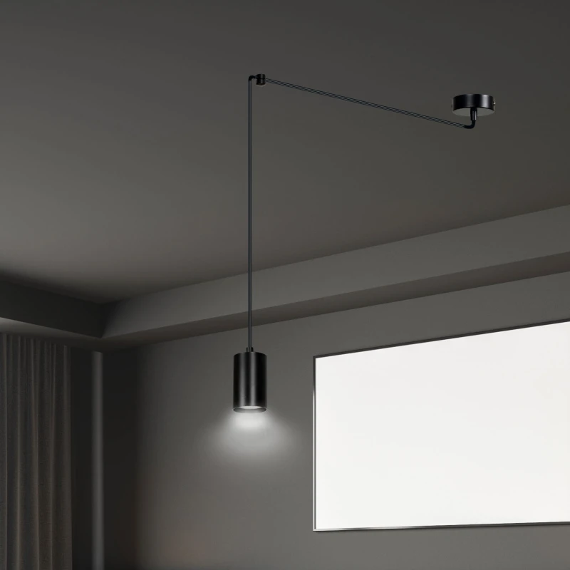 TRAKER 1 BL / BLACK 524/1 SPOT halogen punktowy dużo światła oryginalny DESIGN czarny