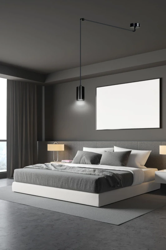 TRAKER 1 BL / BLACK 524/1 SPOT halogen punktowy dużo światła oryginalny DESIGN czarny 9