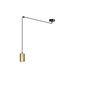 Spot wiszący TRAKER 1 BL/GOLD czarno-złoty