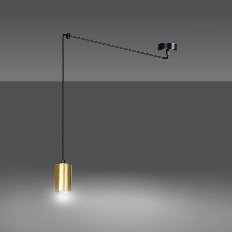 TRAKER 1 BL / GOLD 526/1 SPOT halogen punktowy dużo światła oryginalny DESIGN czarno złoty 4