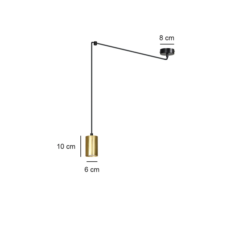 TRAKER 1 BL / GOLD 526/1 SPOT halogen punktowy dużo światła oryginalny DESIGN czarno złoty 5