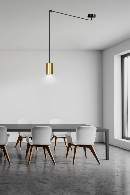 TRAKER 1 BL / GOLD 526/1 SPOT halogen punktowy dużo światła oryginalny DESIGN czarno złoty 6