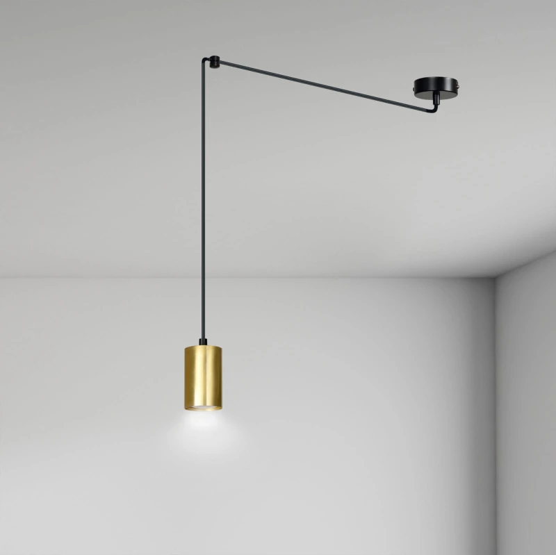 TRAKER 1 BL / GOLD 526/1 SPOT halogen punktowy dużo światła oryginalny DESIGN czarno złoty 7