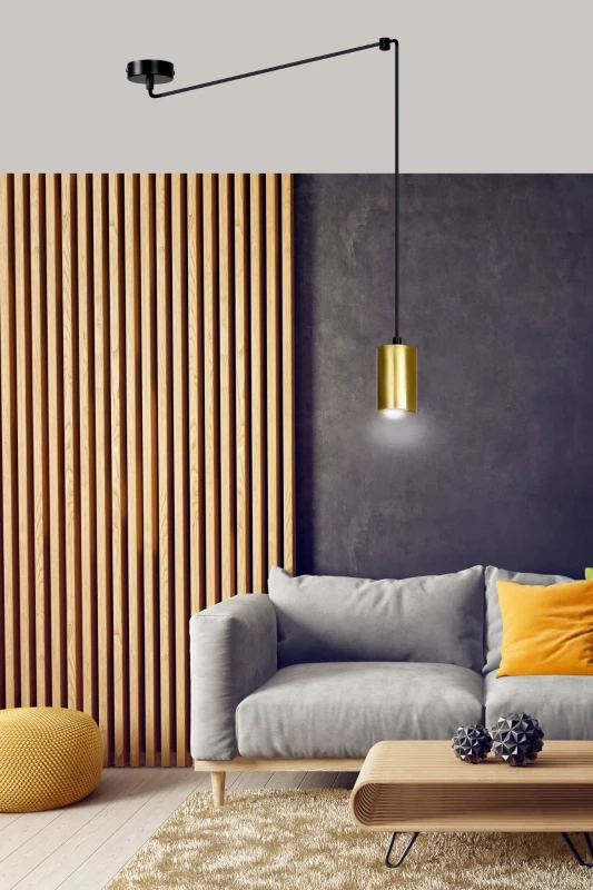 TRAKER 1 BL / GOLD 526/1 SPOT halogen punktowy dużo światła oryginalny DESIGN czarno złoty 8