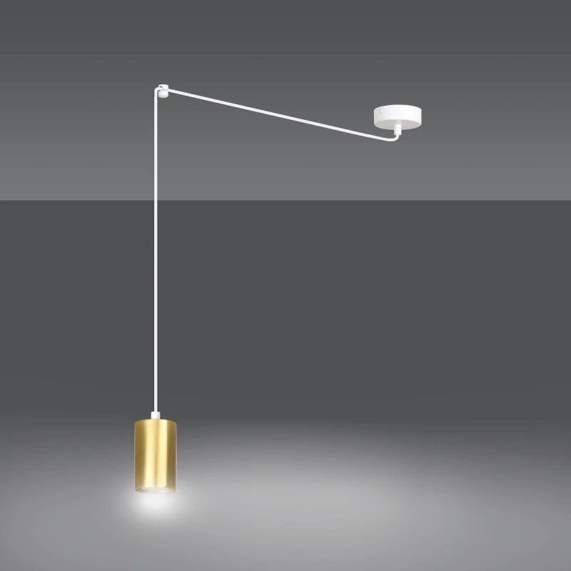 TRAKER 1 WH / GOLD 527/1 SPOT halogen punktowy dużo światła oryginalny DESIGN biało złoty 1