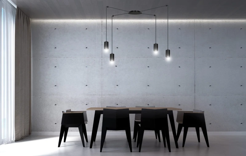 TRAKER 4 BL / BLACK 524/4 SPOT halogen punktowy dużo światła oryginalny DESIGN czarny 7