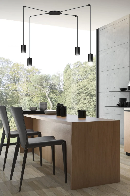 TRAKER 4 BL / BLACK 524/4 SPOT halogen punktowy dużo światła oryginalny DESIGN czarny 8