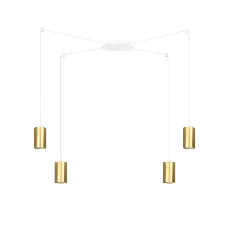TRAKER 4 WH / GOLD 527/4 SPOT halogen punktowy dużo światła oryginalny DESIGN biało złoty 1