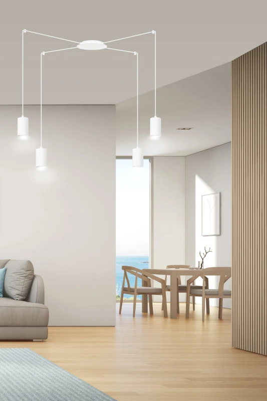 TRAKER 4 WH / WHITE 525/4 SPOT halogen punktowy dużo światła oryginalny DESIGN biały 9